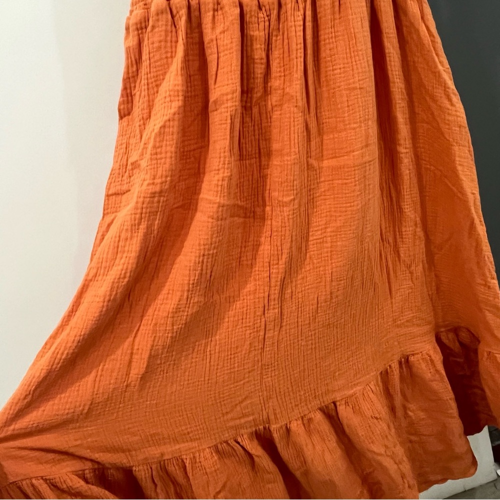 Anthropologie Orange Maxi Dress - Picture 8 of 8